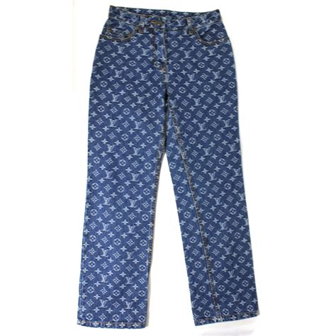 louis vuitton denim trousers